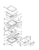 Refrigerator shelf parts