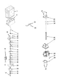 Motor and ice container parts