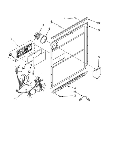 Door and latch parts