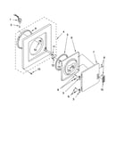 Dryer front panel and door parts