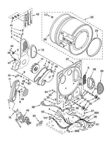 Dryer bulkhead parts