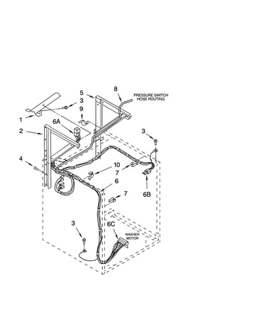 Dryer support and washer parts