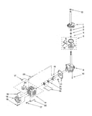 Brake, clutch, gearcase, motor and pump parts