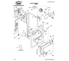 Roper RED4400VQ1 cabinet parts diagram