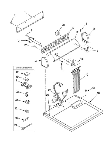 Top and console parts