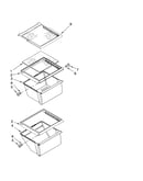 Refrigerator shelf parts