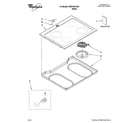 Whirlpool WDE150LVQ01 cooktop parts diagram