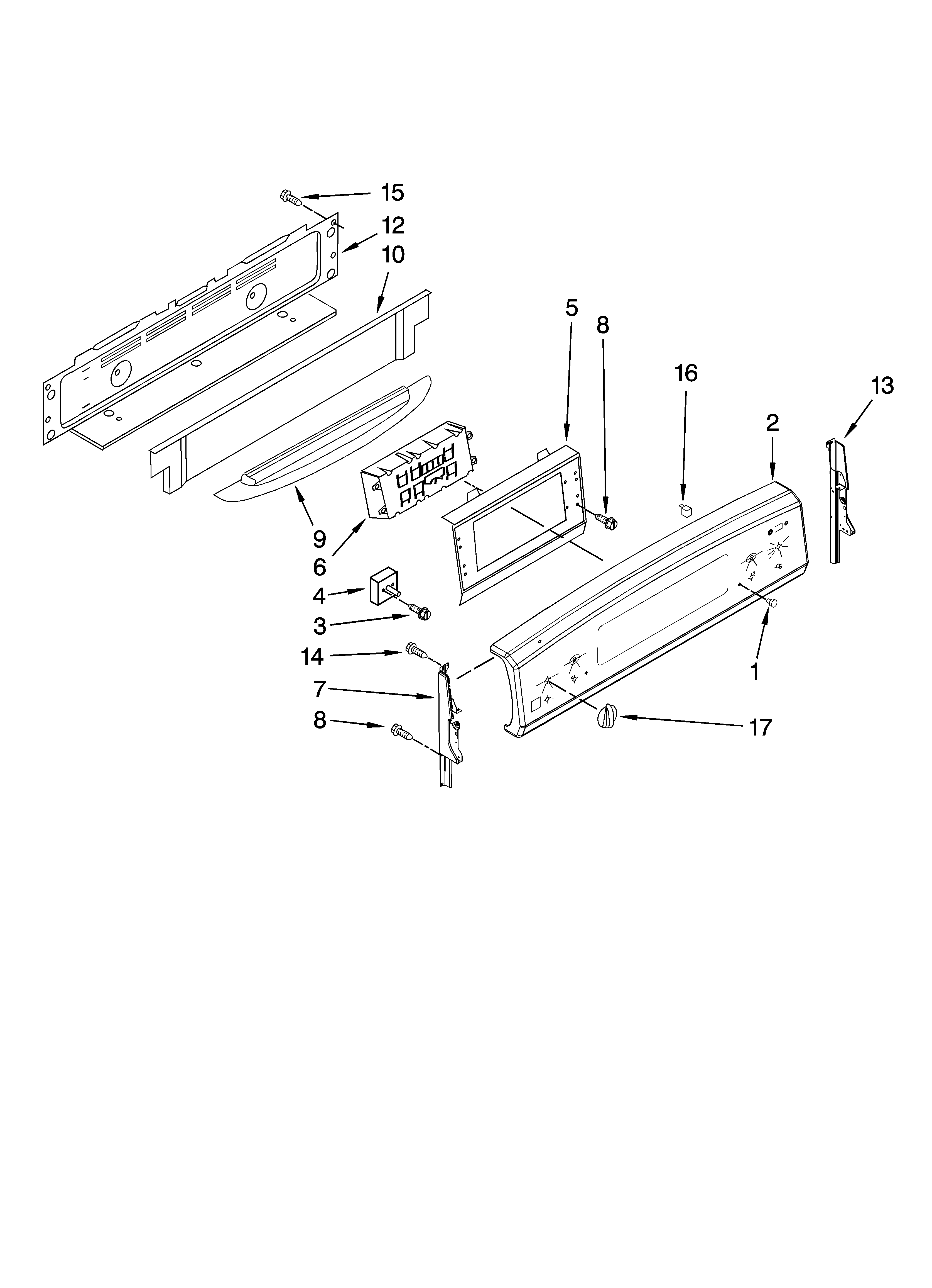 Control panel parts
