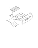 Drawer and rack parts