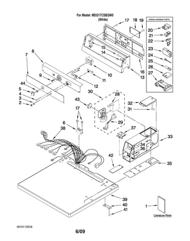 Top and console parts