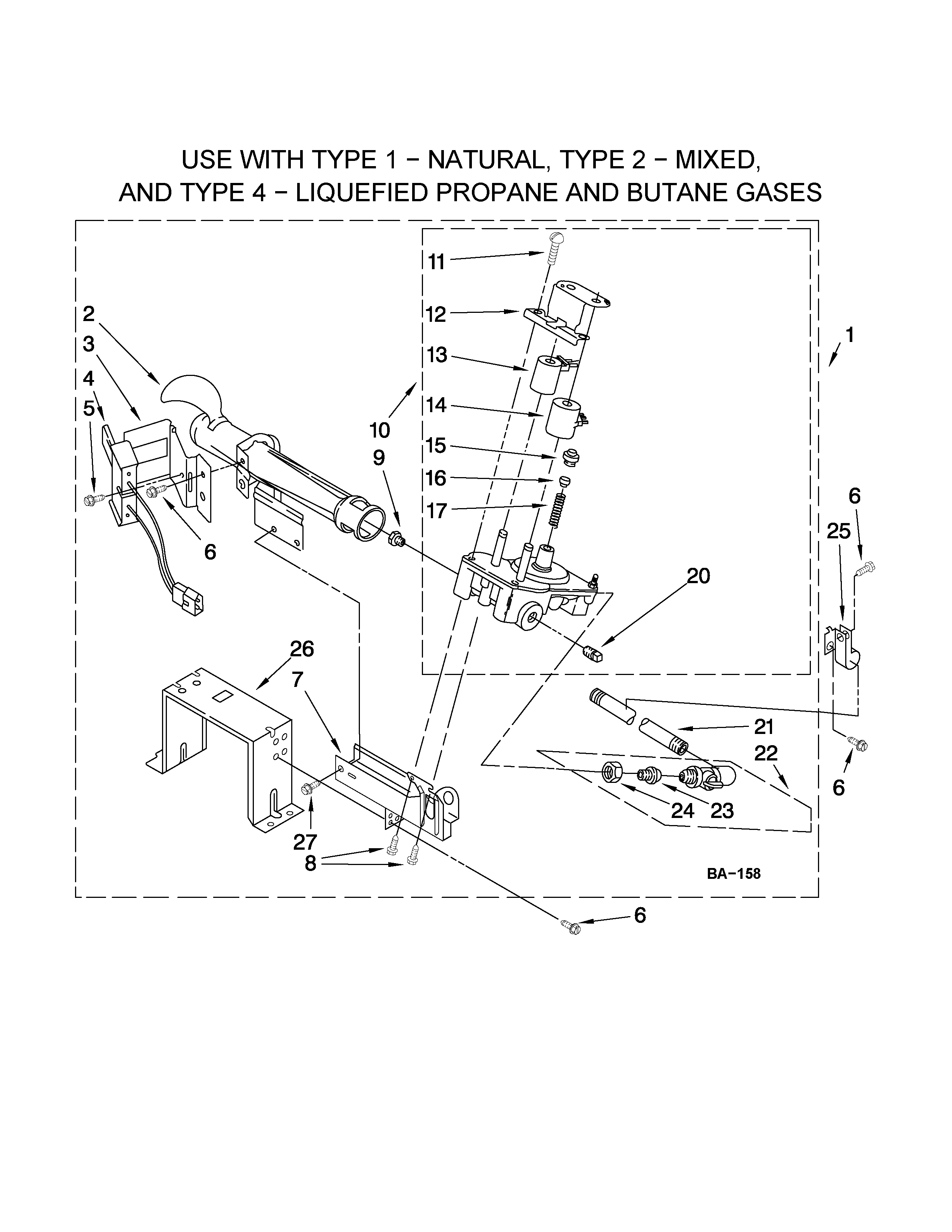 W10096909 BURNER ASSEMBLY