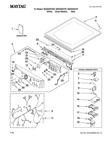 Top and console parts