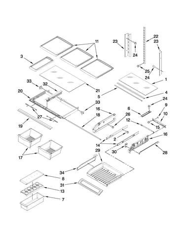 Shelf parts