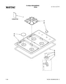 Cooktop, burner and grate parts