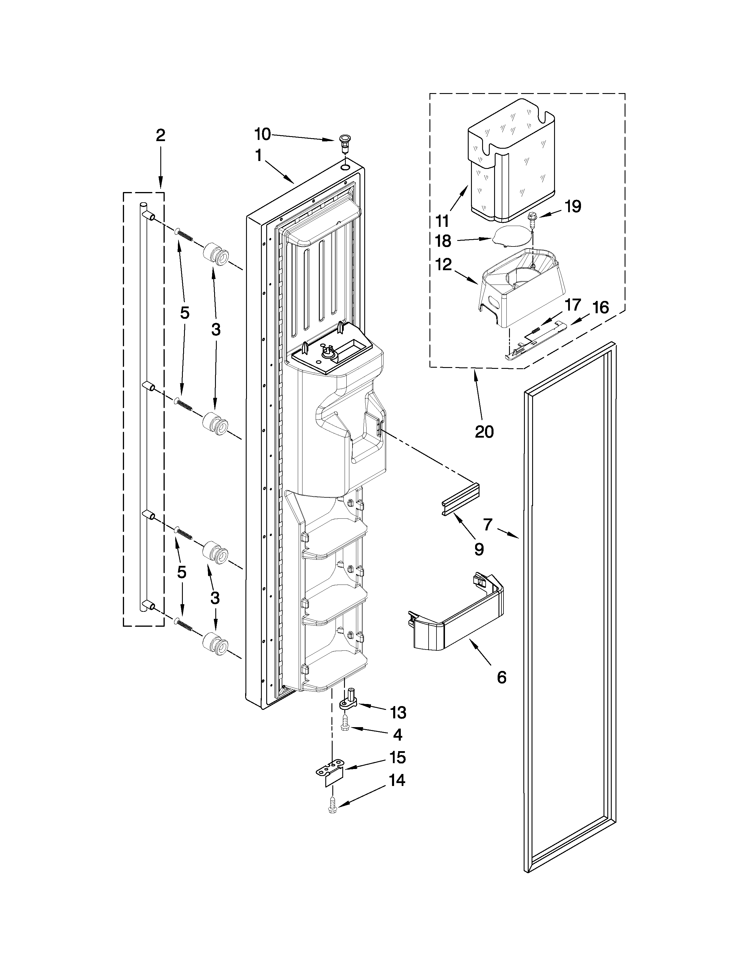 FREEZER DOOR PARTS