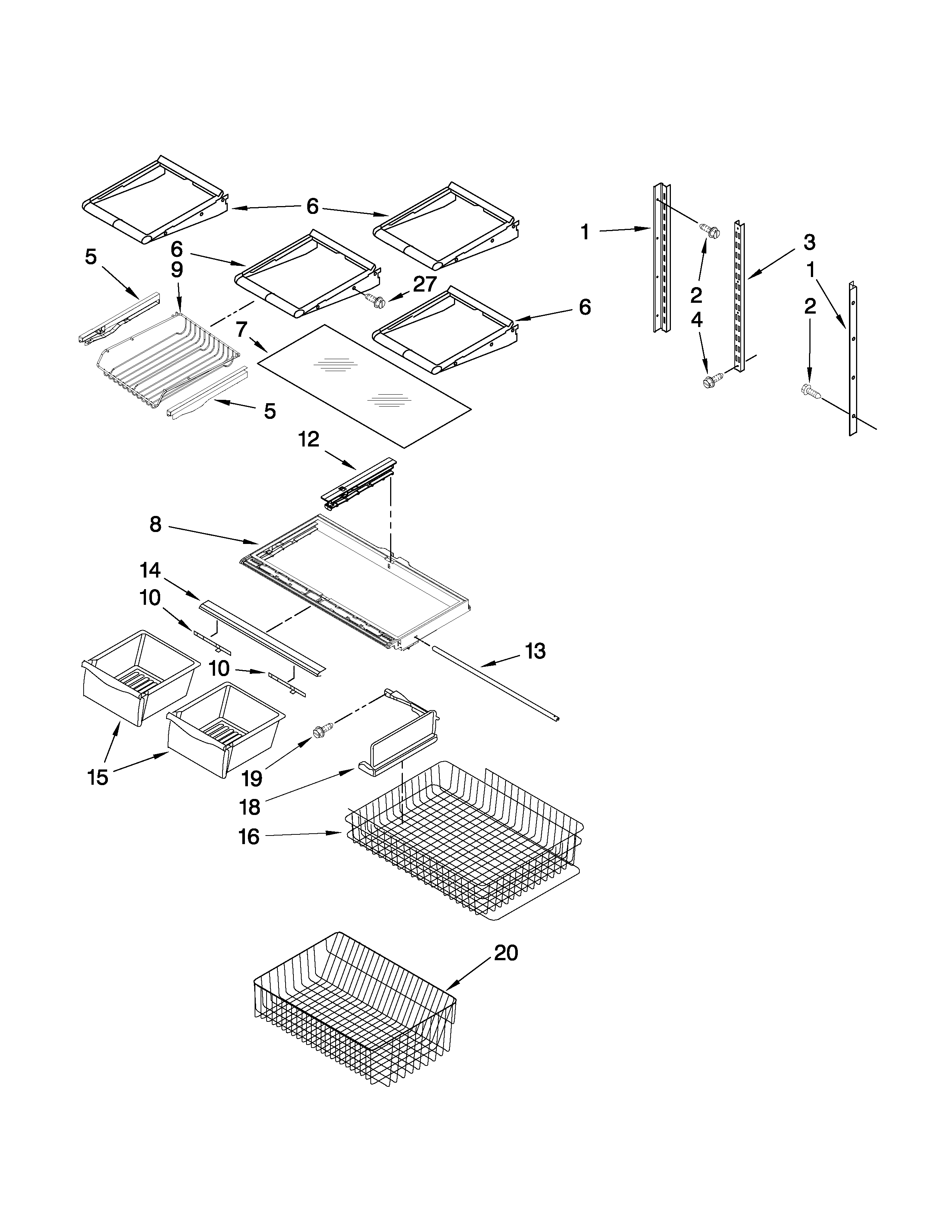 Shelf parts