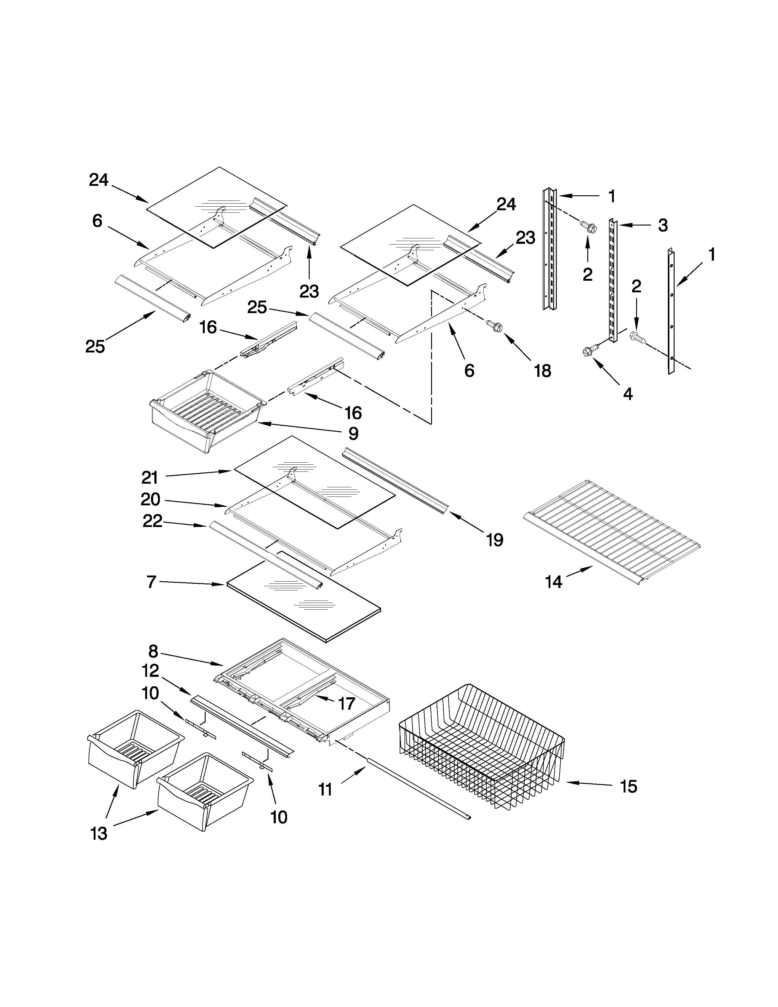 Shelf parts