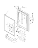 Refrigerator door parts