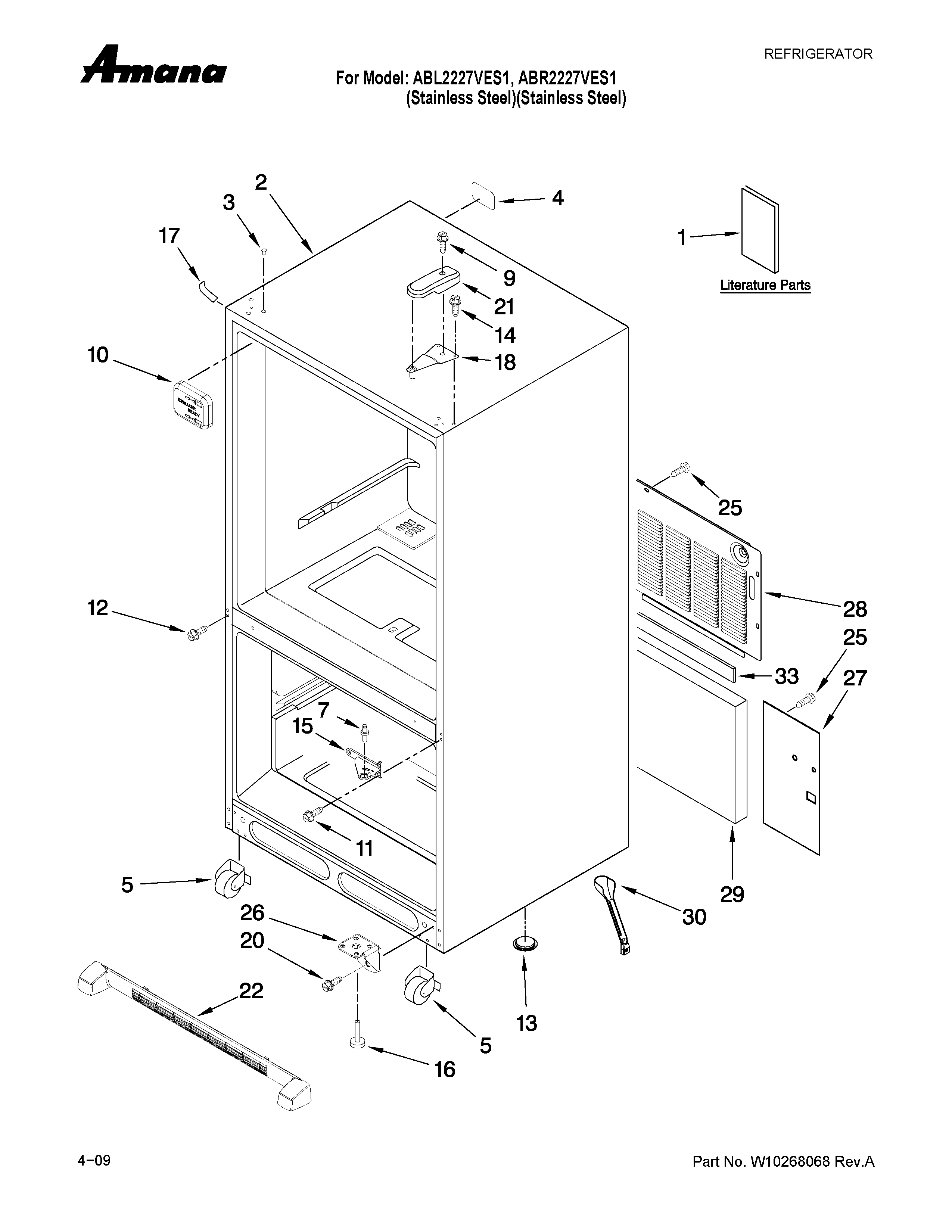 CABINET PARTS