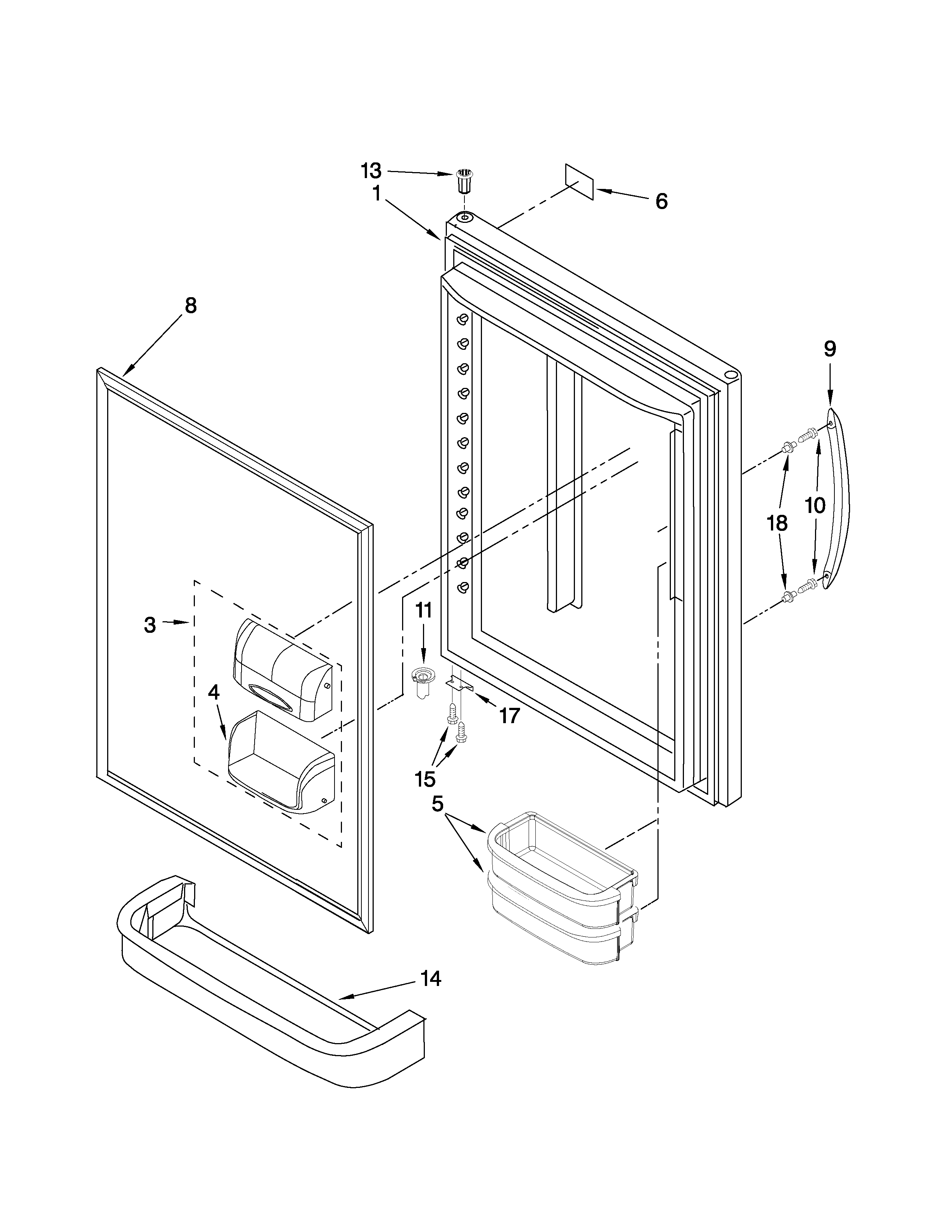 REFRIGERATOR DOOR PARTS