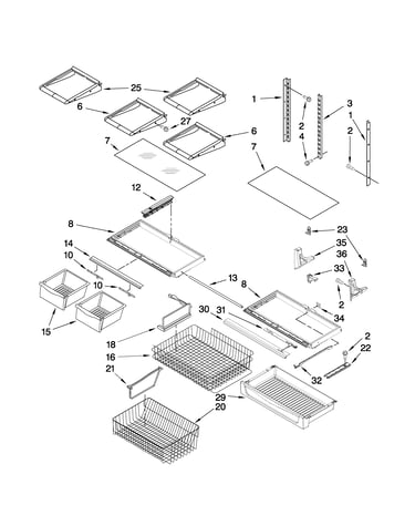 Shelf parts