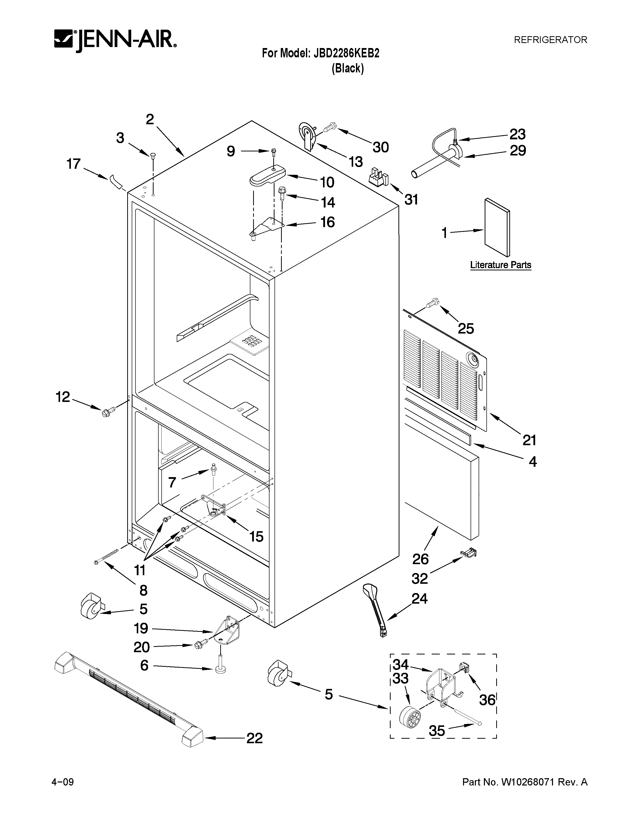 Cabinet parts