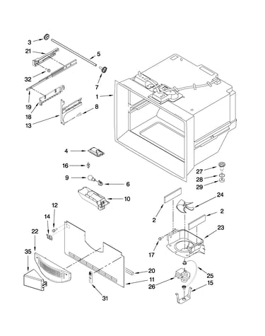 Freezer liner parts