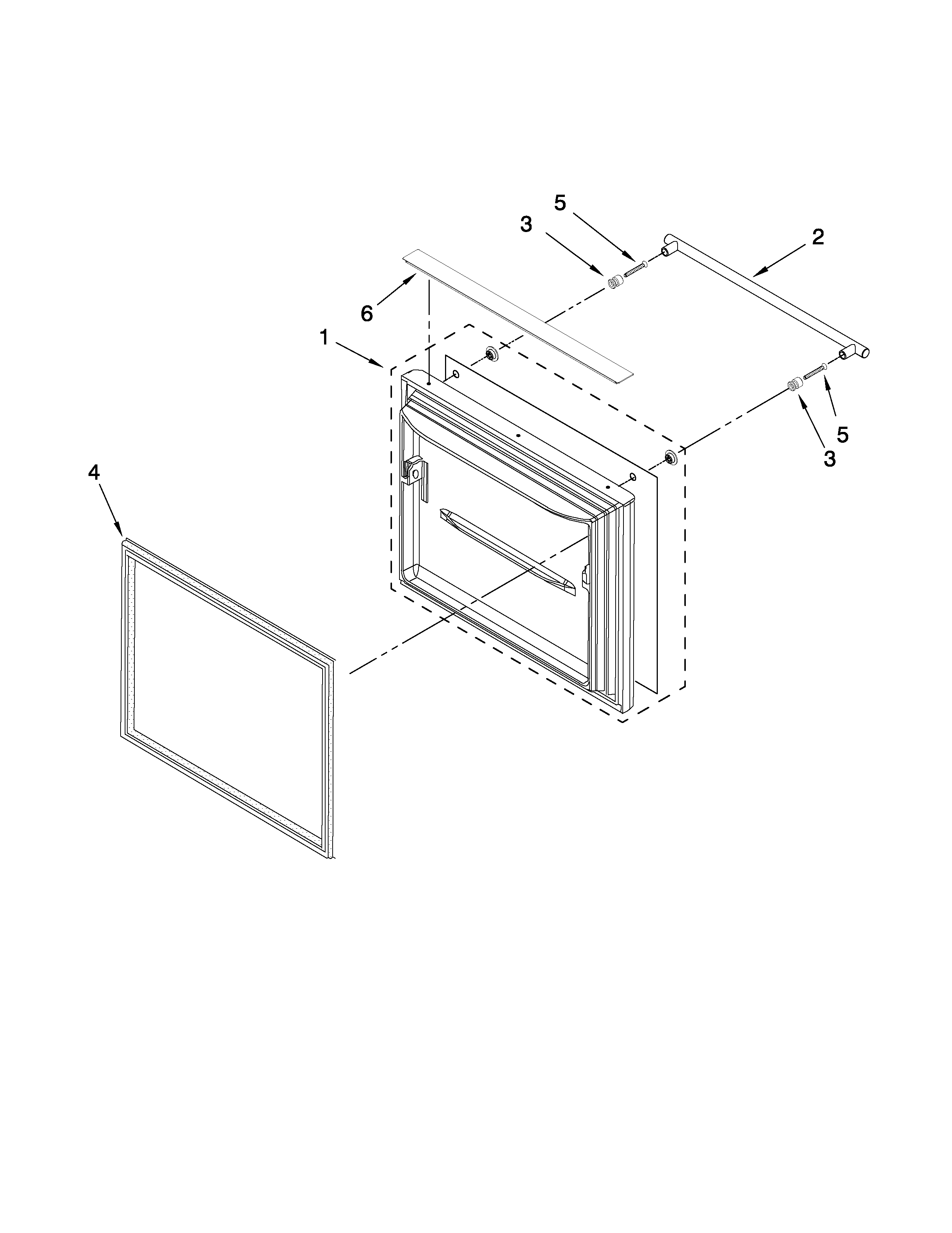Freezer door parts