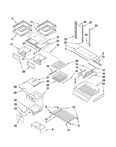 Shelf parts