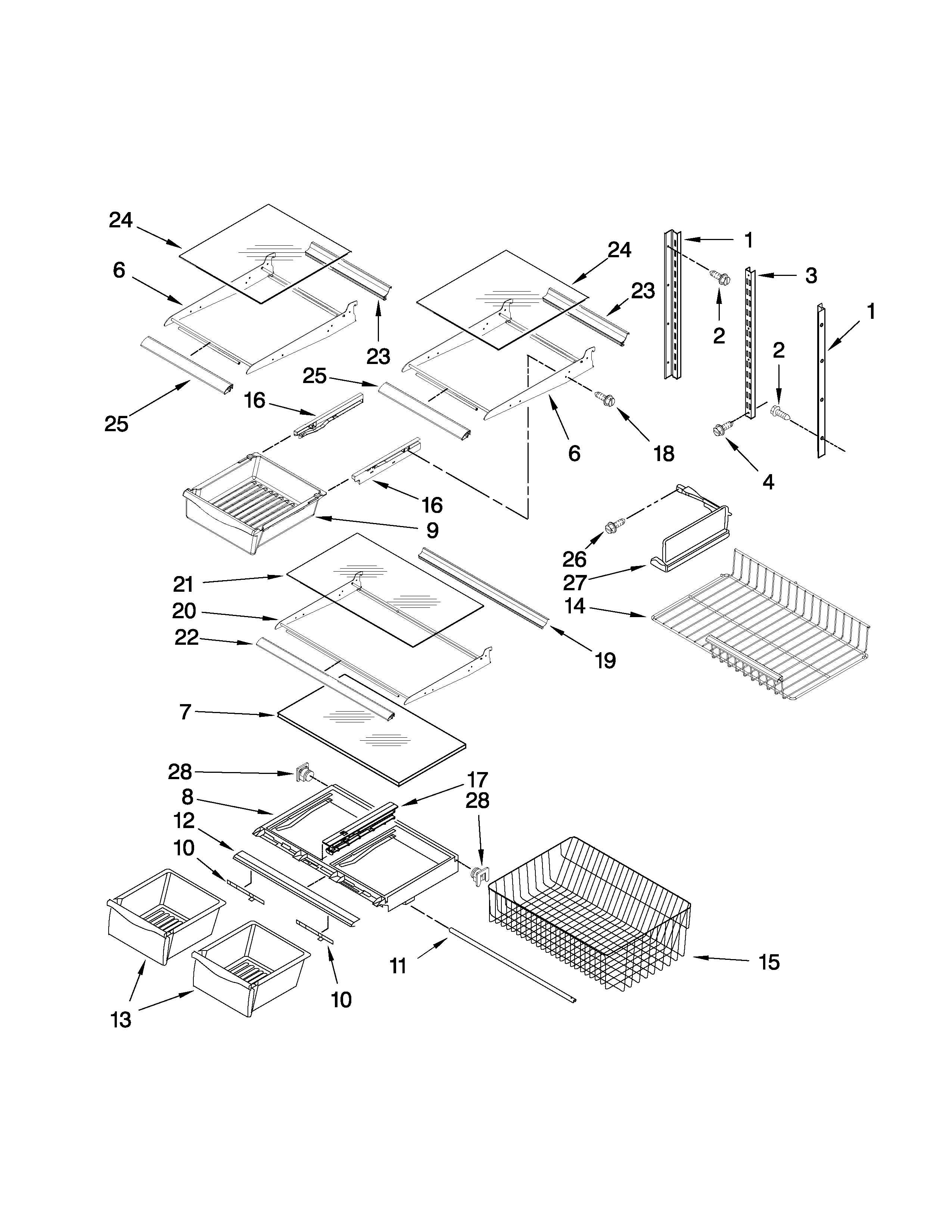 Shelf parts