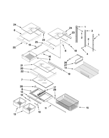 Shelf parts