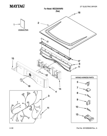 Top and console parts
