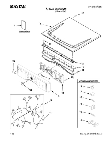 Top and console parts