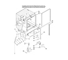 Maytag MDB8851AWS1 tub and frame parts diagram