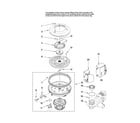 Maytag MDB8851AWB1 pump and motor parts diagram