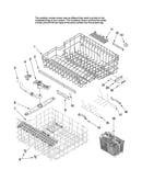 Upper and lower rack parts