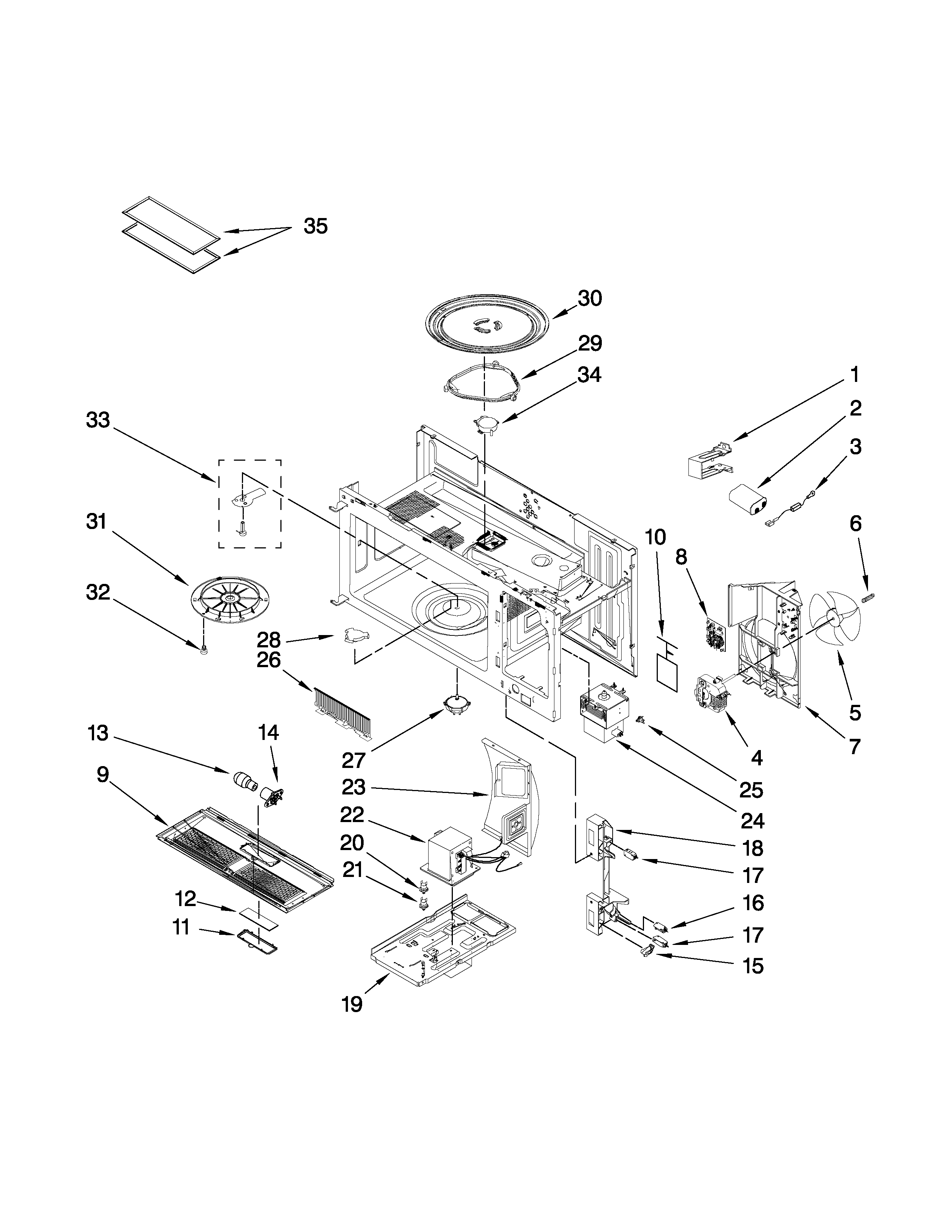 INTERIOR AND VENTILATION PARTS