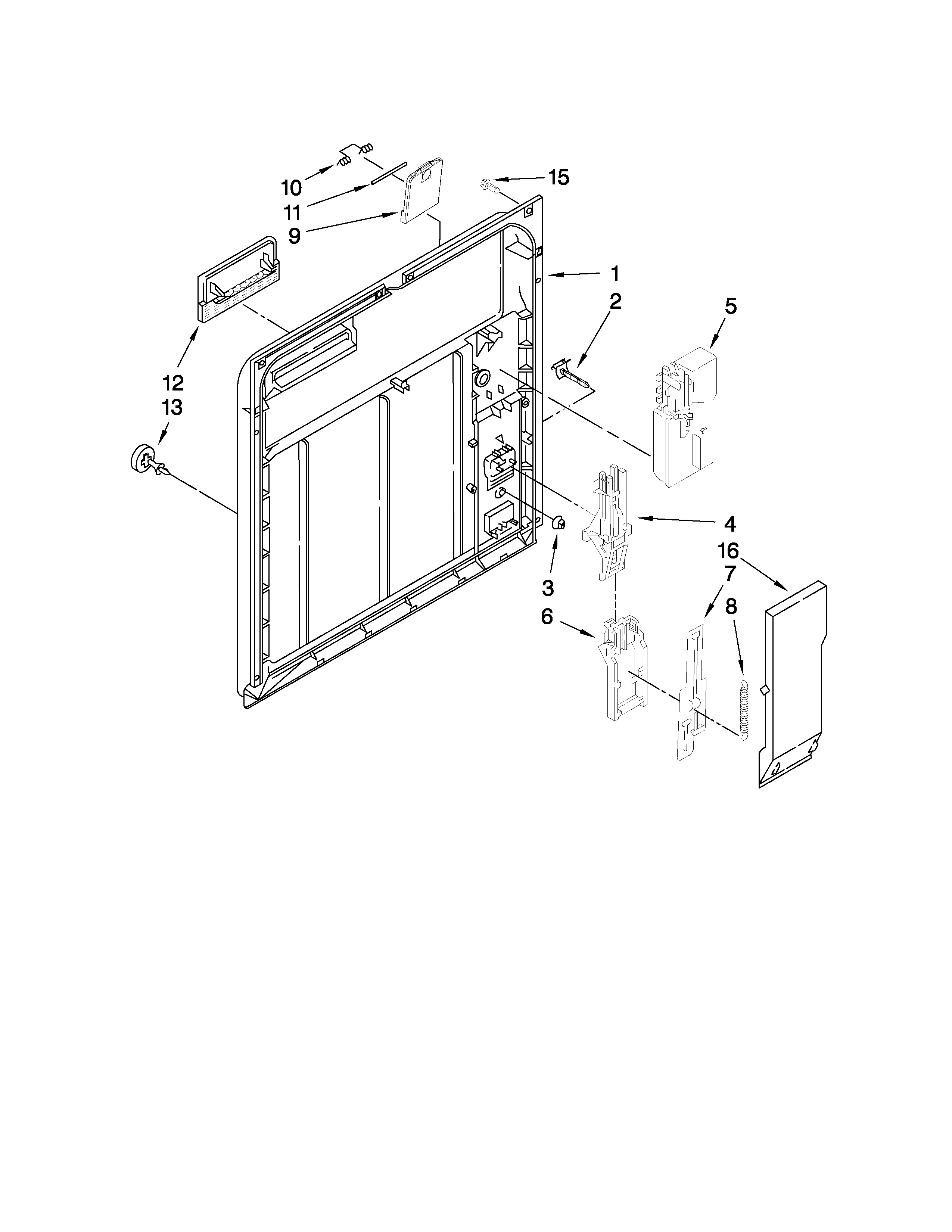 Inner door parts