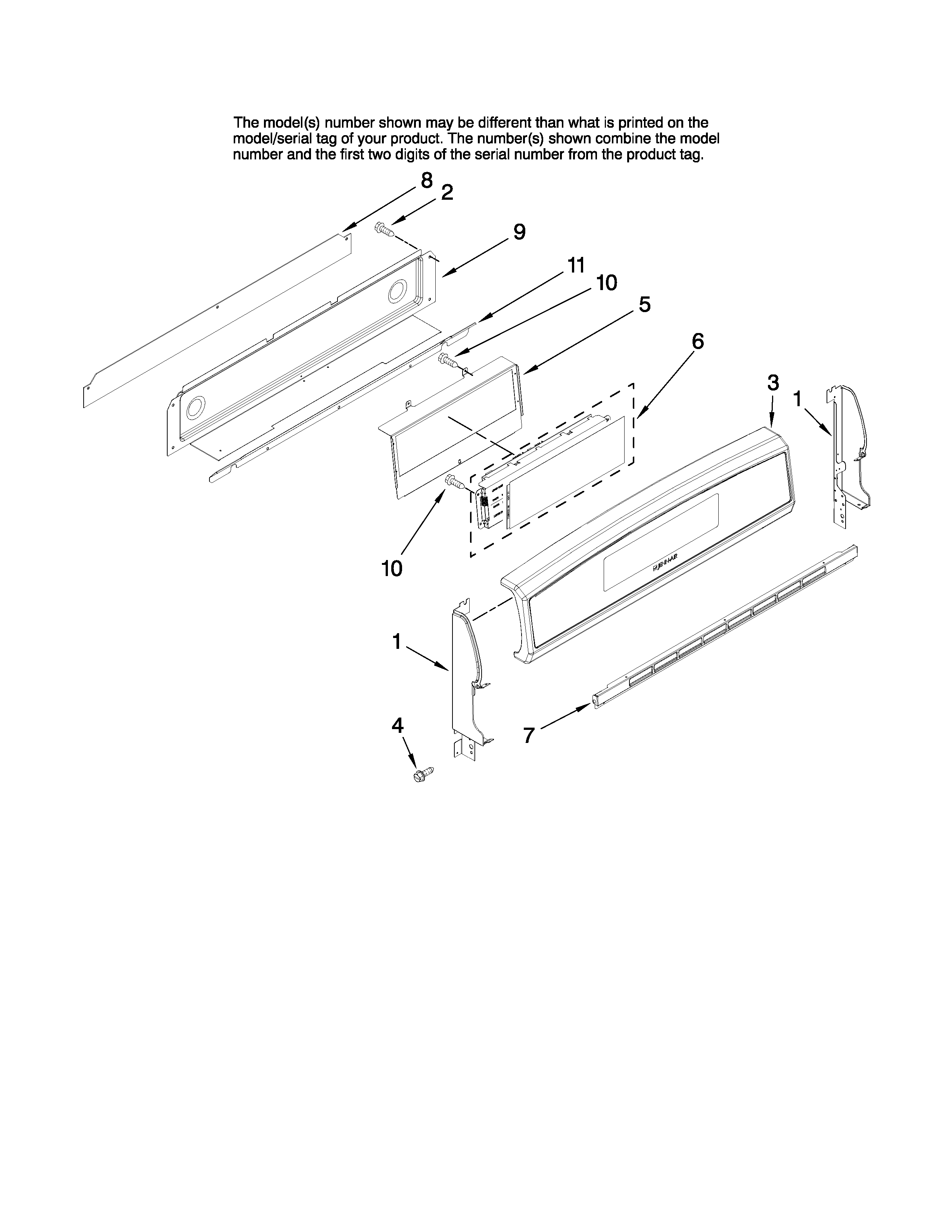 Control panel parts