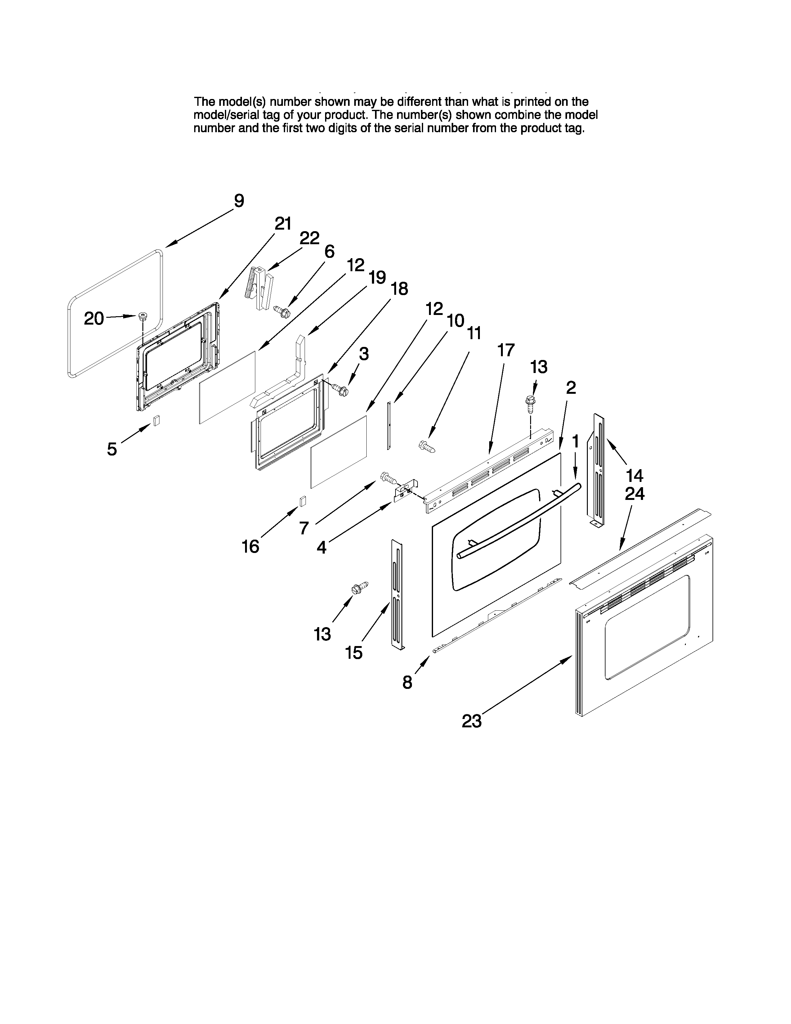 Lower door parts
