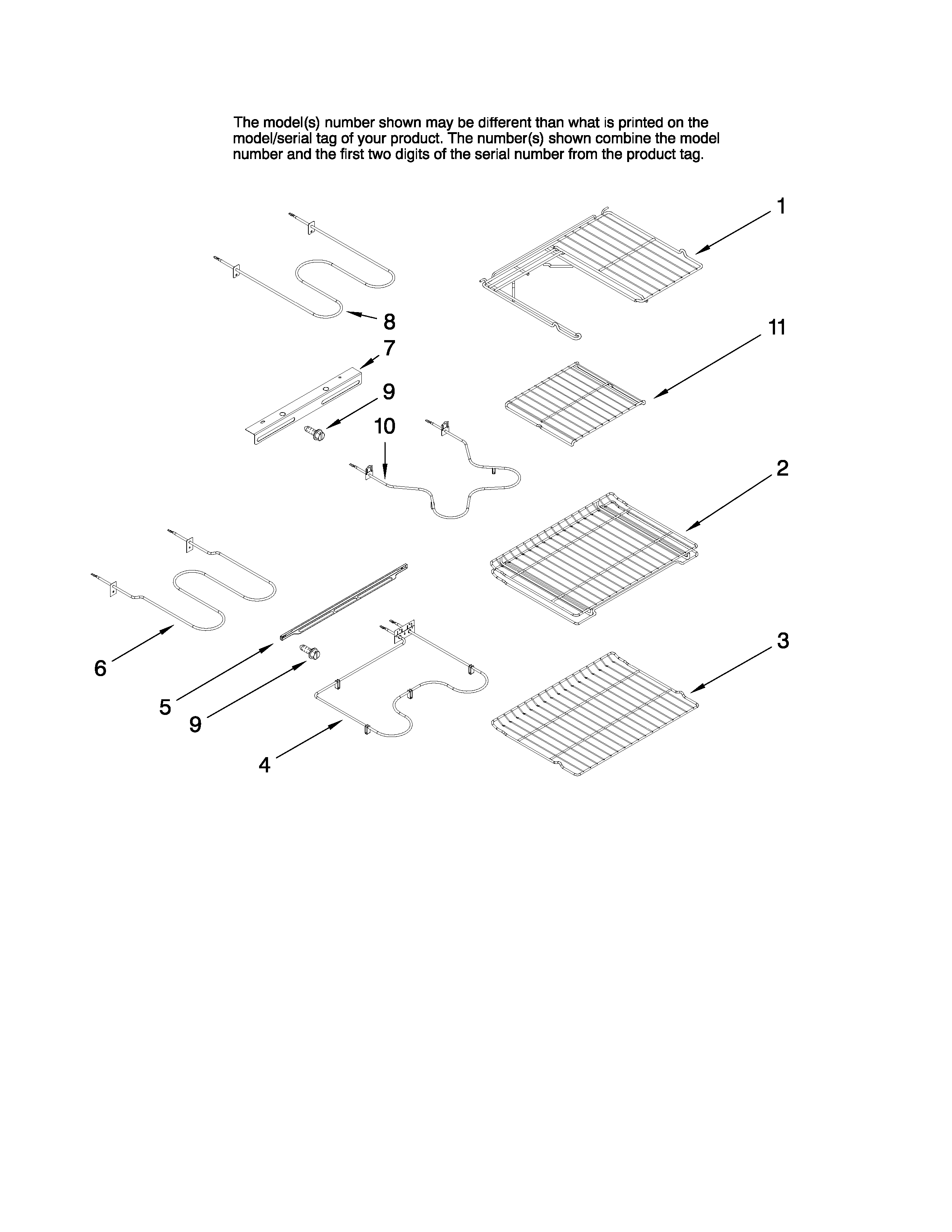 Rack and element parts