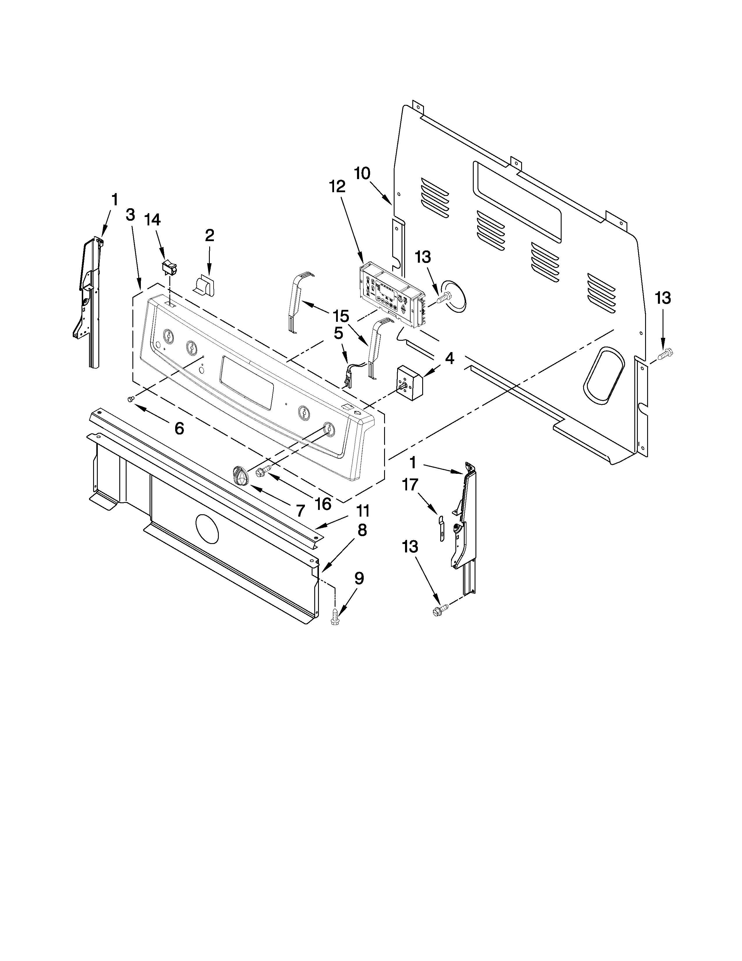 Control panel parts