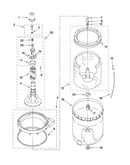 Agitator, basket and tub parts