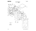 Maytag MHWE300VW12 top and cabinet parts diagram