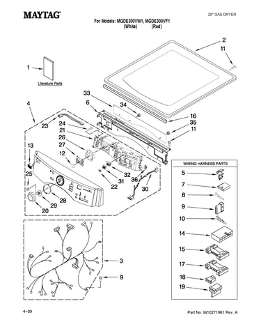 Top and console parts