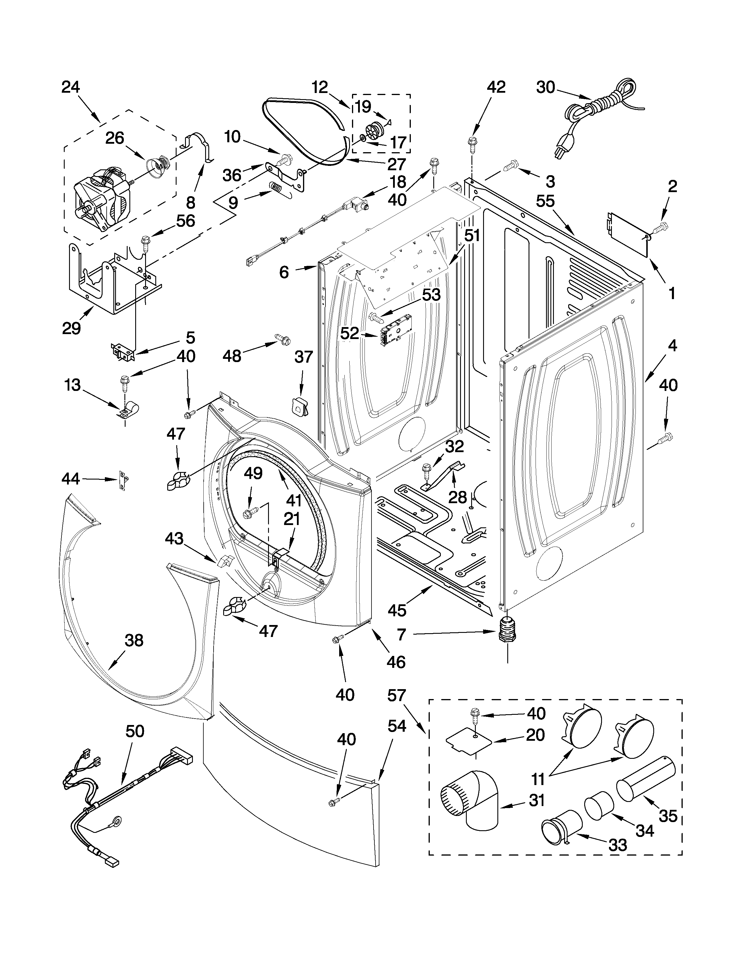 Cabinet parts