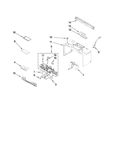 Cabinet and air flow parts