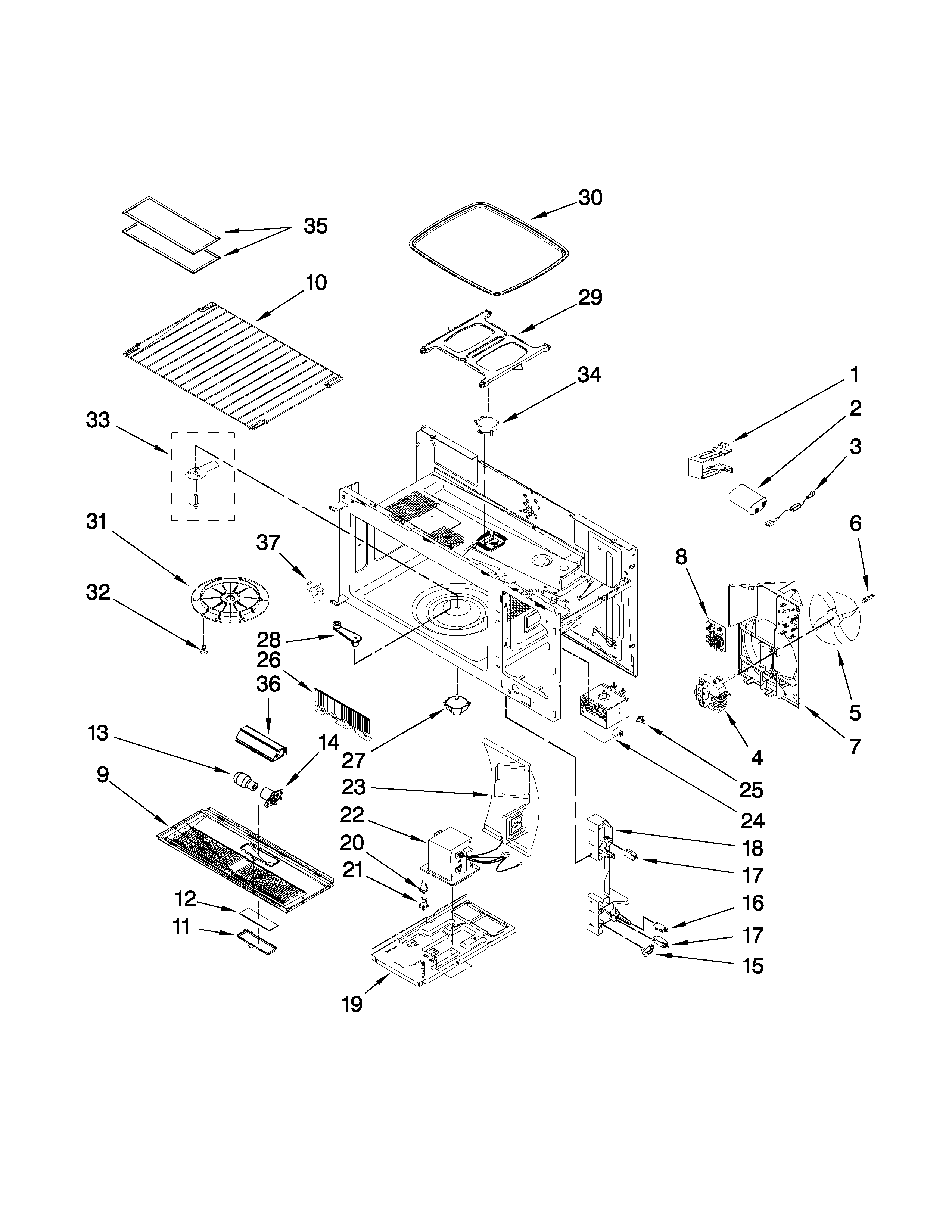 INTERIOR AND VENTILATION PARTS