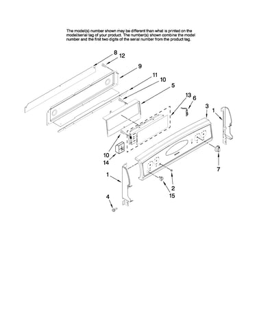 Control panel parts