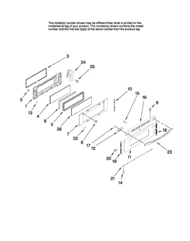 Upper door parts